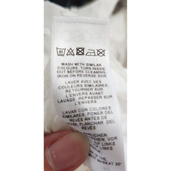 NEW Asos White Sheer Long-Sleeved Women's Blouse Size 8 - Picture 7 of 7